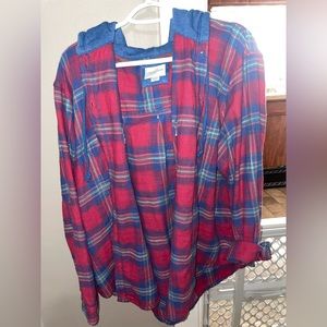 American Eagle Hooded Flannel